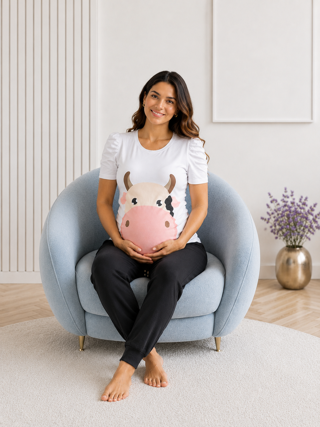 Camiseta Materna Estampada Funny Farm