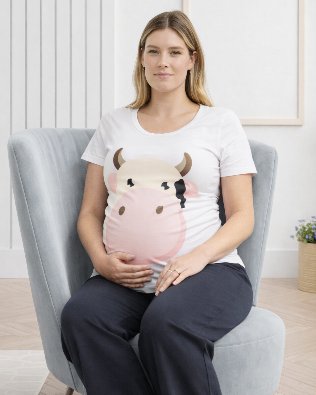 Camiseta Materna Estampada Funny Farm