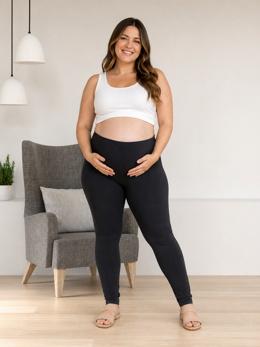 Leggins Maternos en Algodón Extra Grande