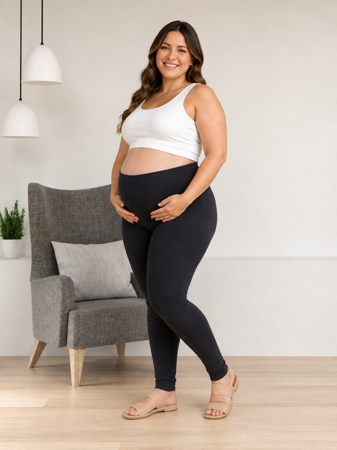Leggins Maternos en Algodón Extra Grande
