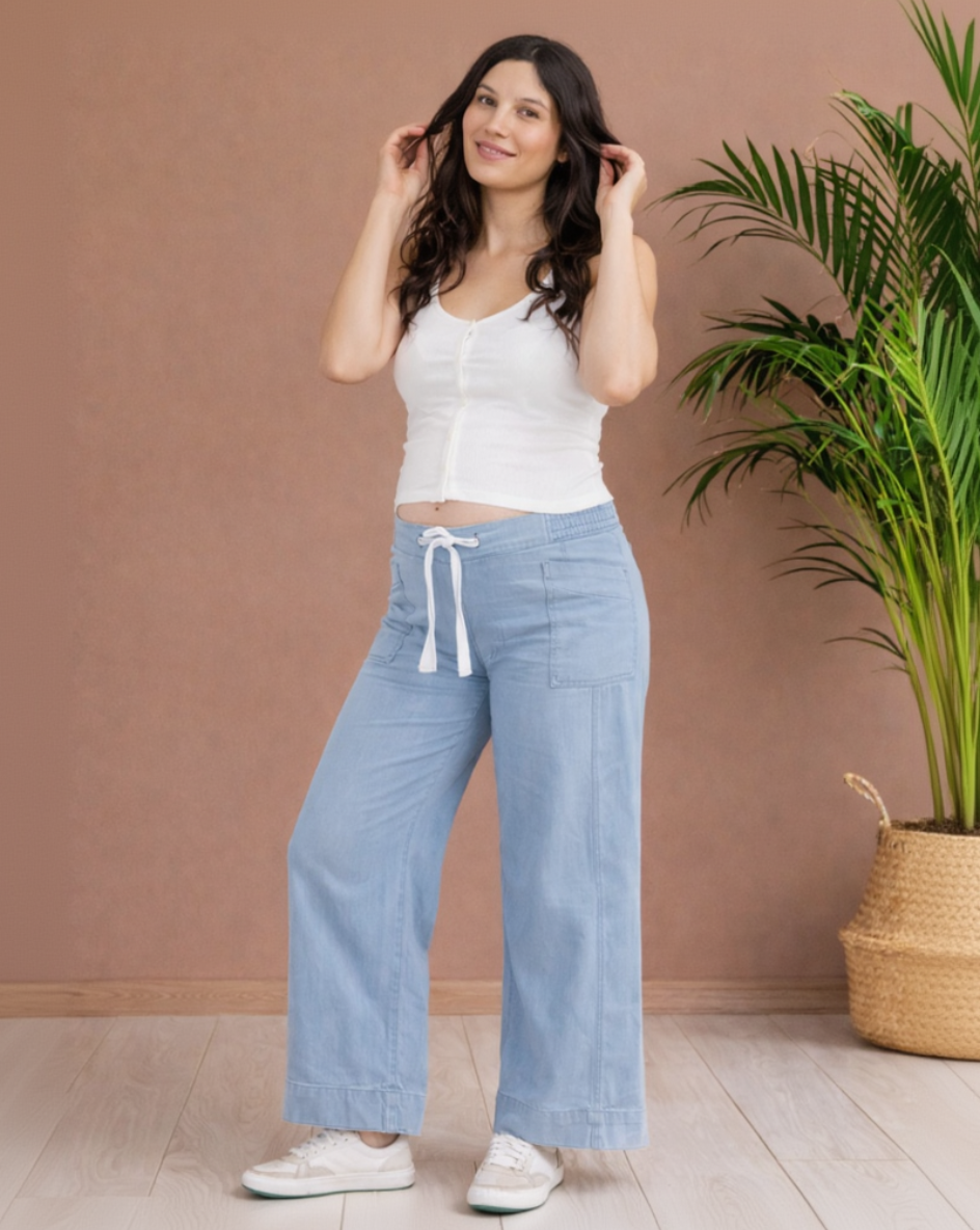 Pantalón Materno Denim Rebecca