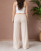 Pantalón Materno Palazzo Acanalado