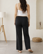 Pantalón Materno Palazzo Acanalado