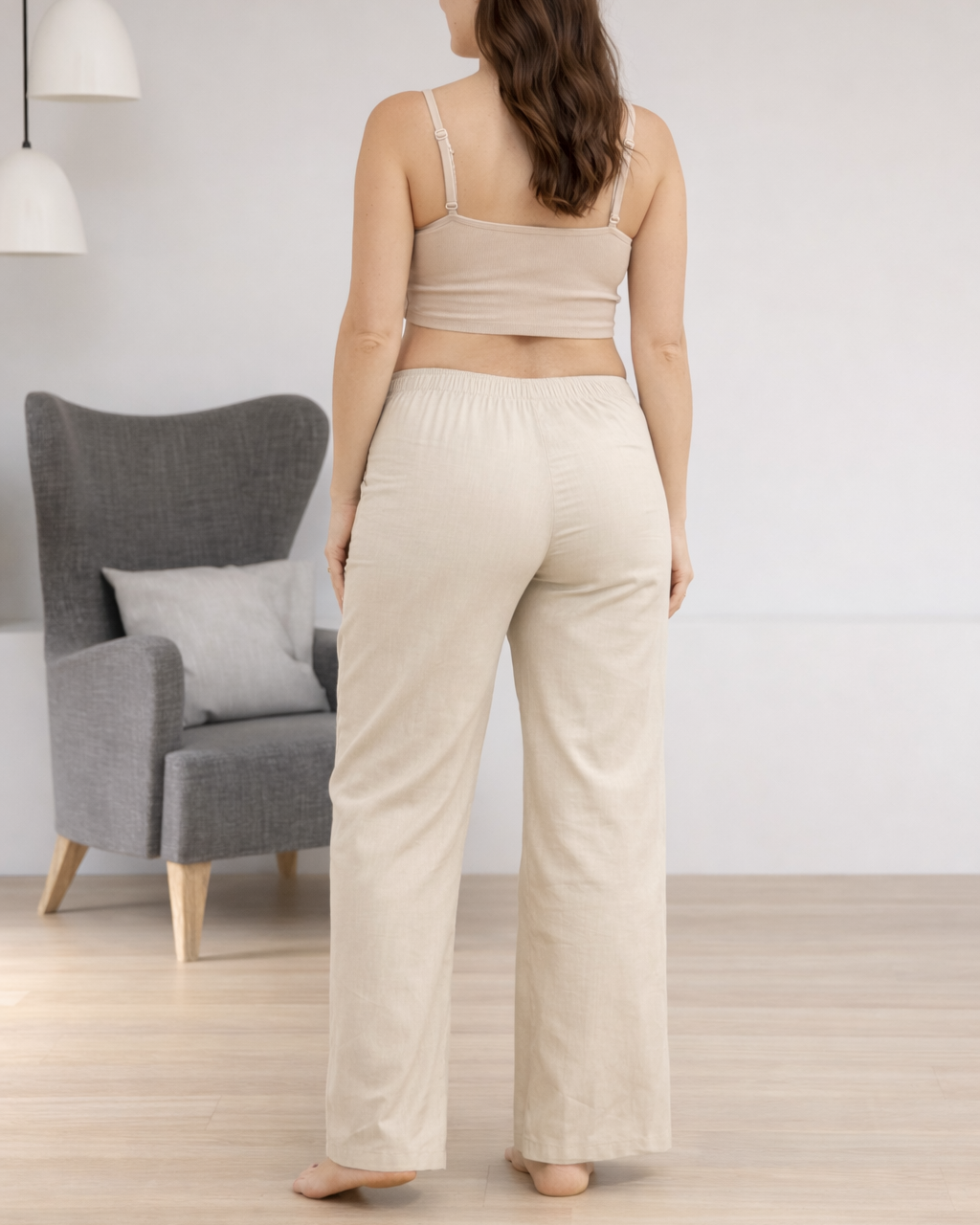 Pantalón Materno Palazzo Ornament
