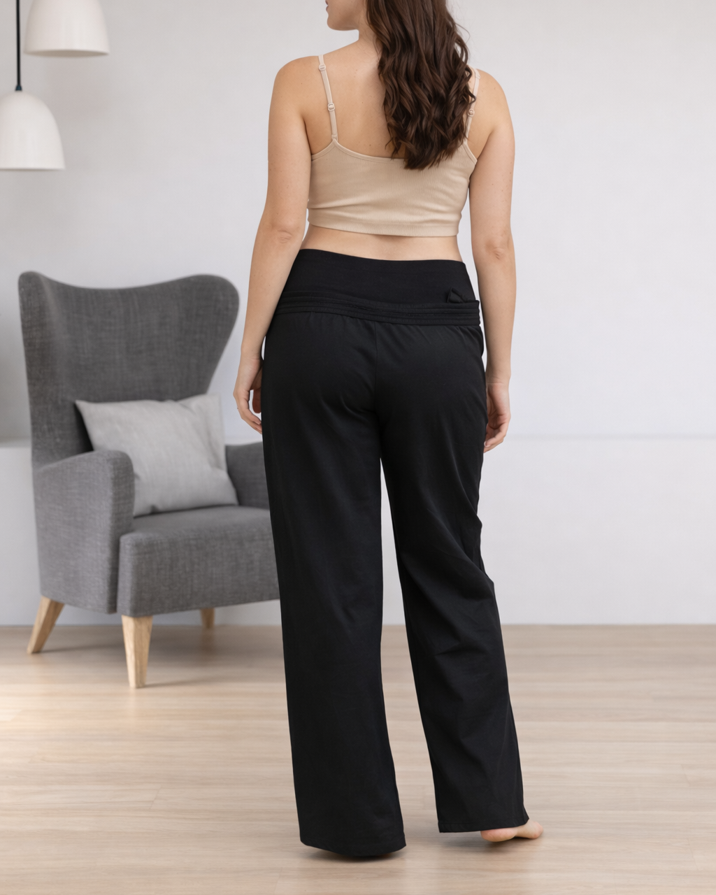 Pantalón Materno Palazzo Ornament