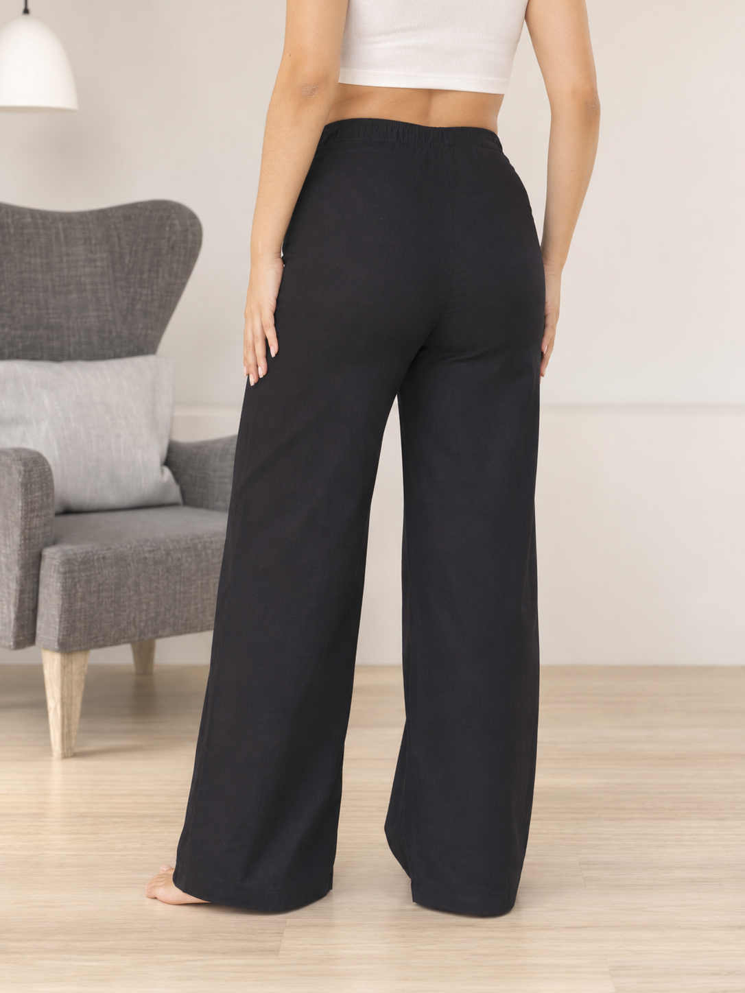 Pantalón Materno Palazzo Ornament